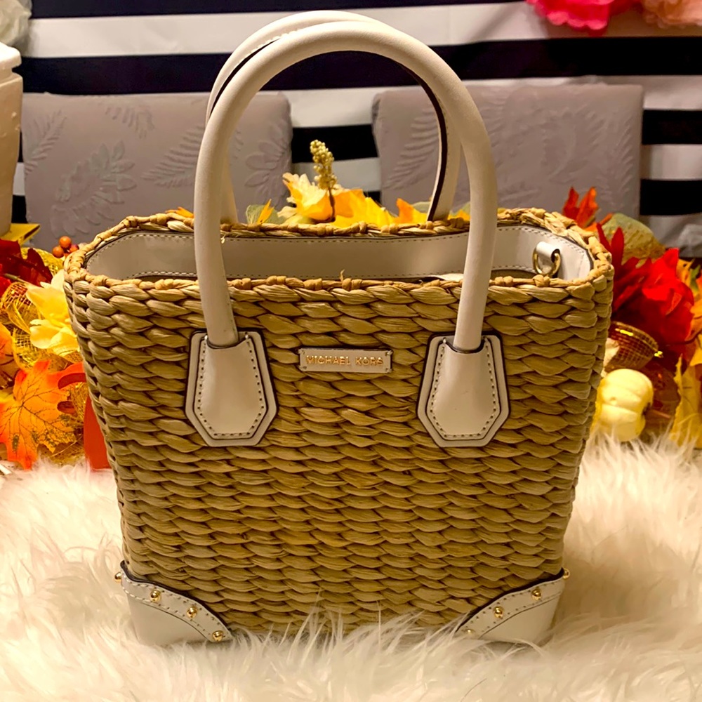 Michael Kors straw bag